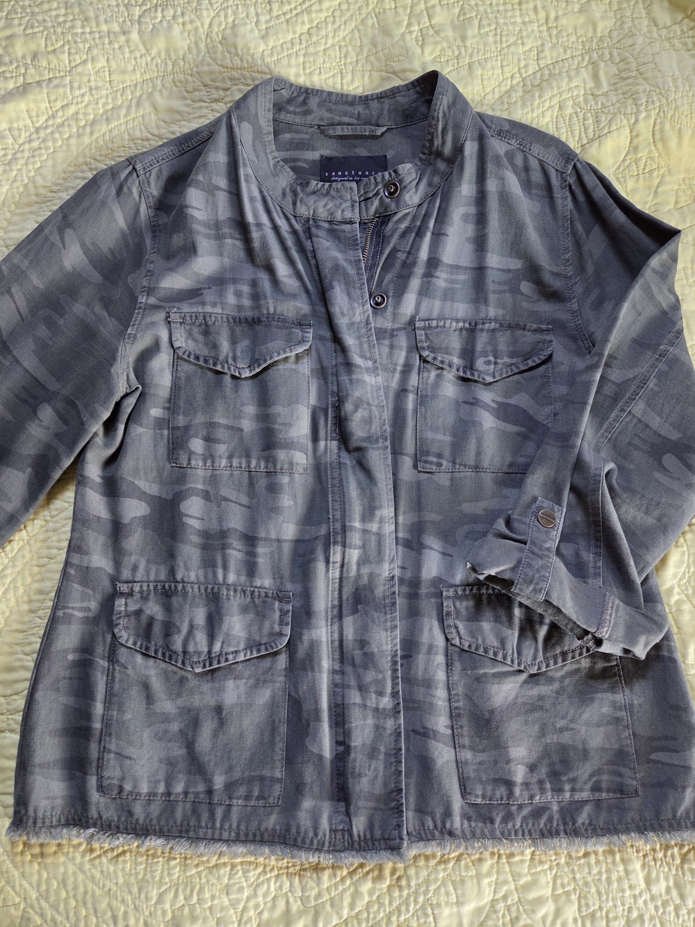 Sanctuary Green Camo Utility Jacket